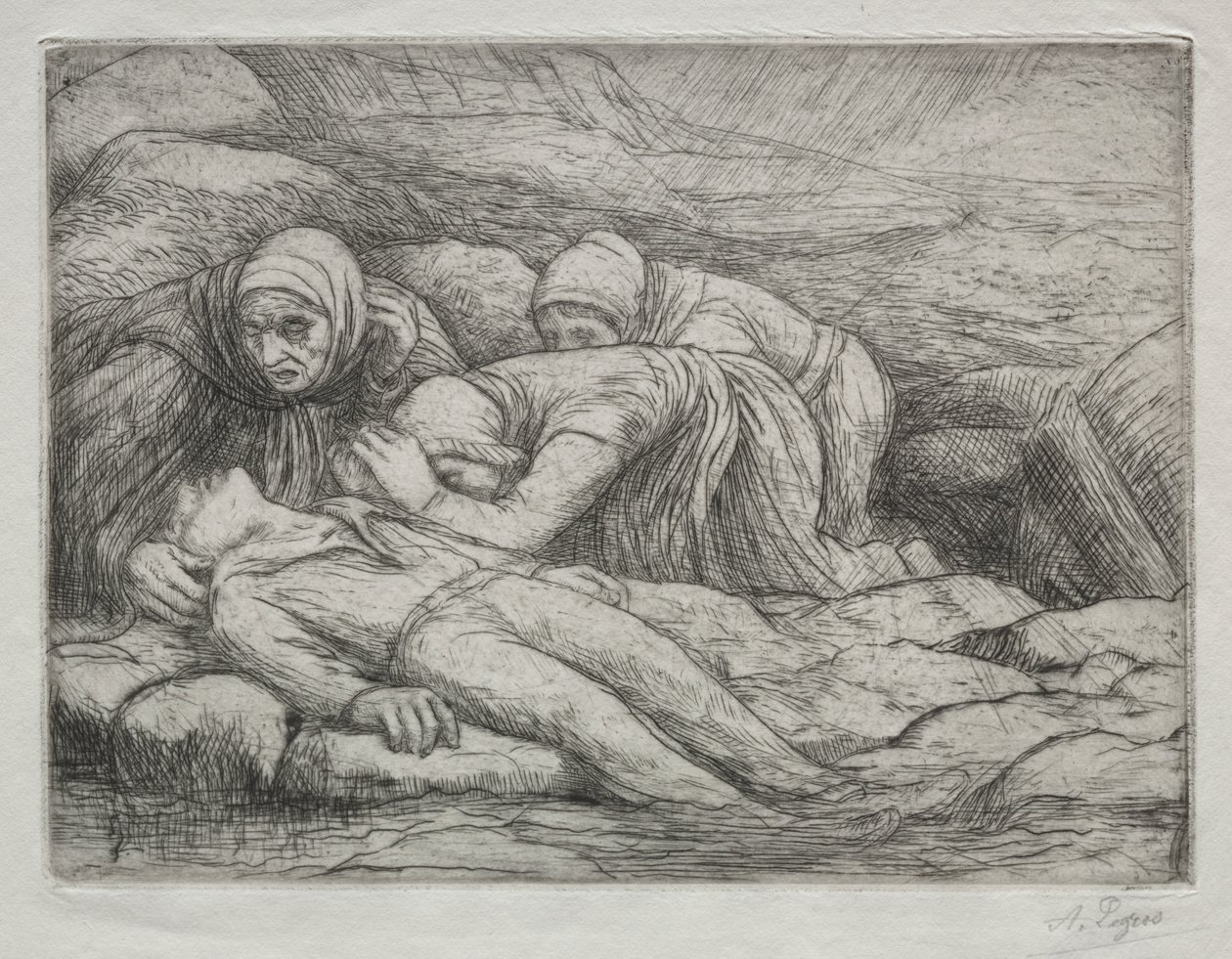 Triunfo da Morte: Morte em uma Família de Marinheiros de Alphonse Legros