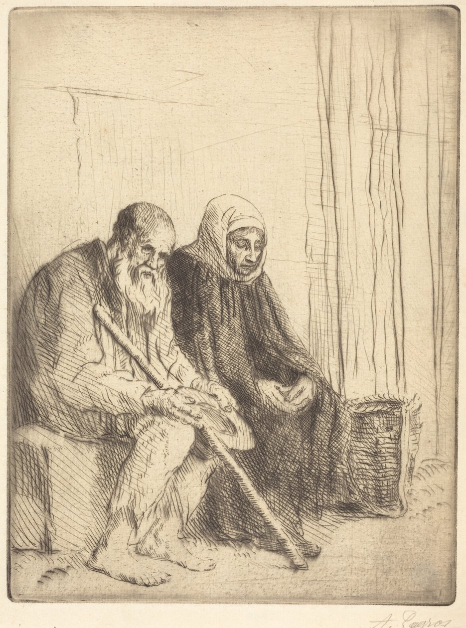 Dois mendigos de Alphonse Legros