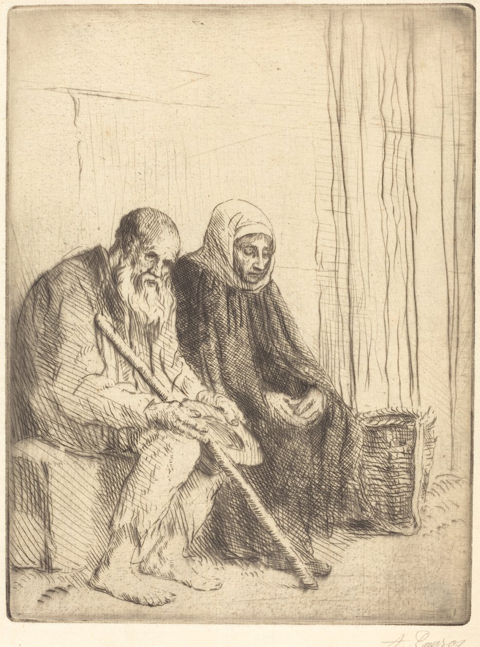 Dois mendigos Os dois mendigos. de Alphonse Legros