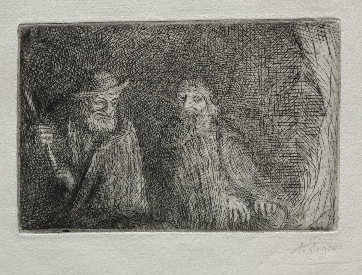 Dois pastores de Alphonse Legros