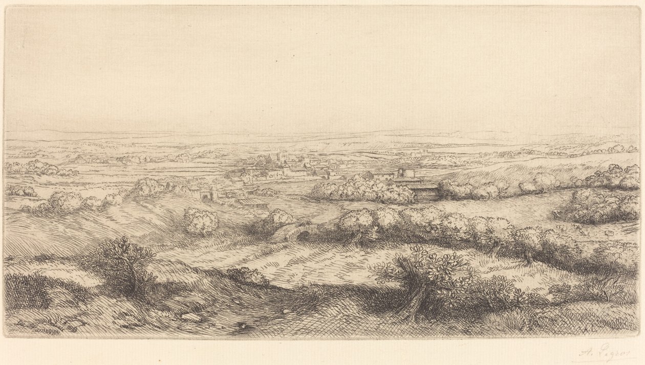 Vale na Borgonha de Alphonse Legros