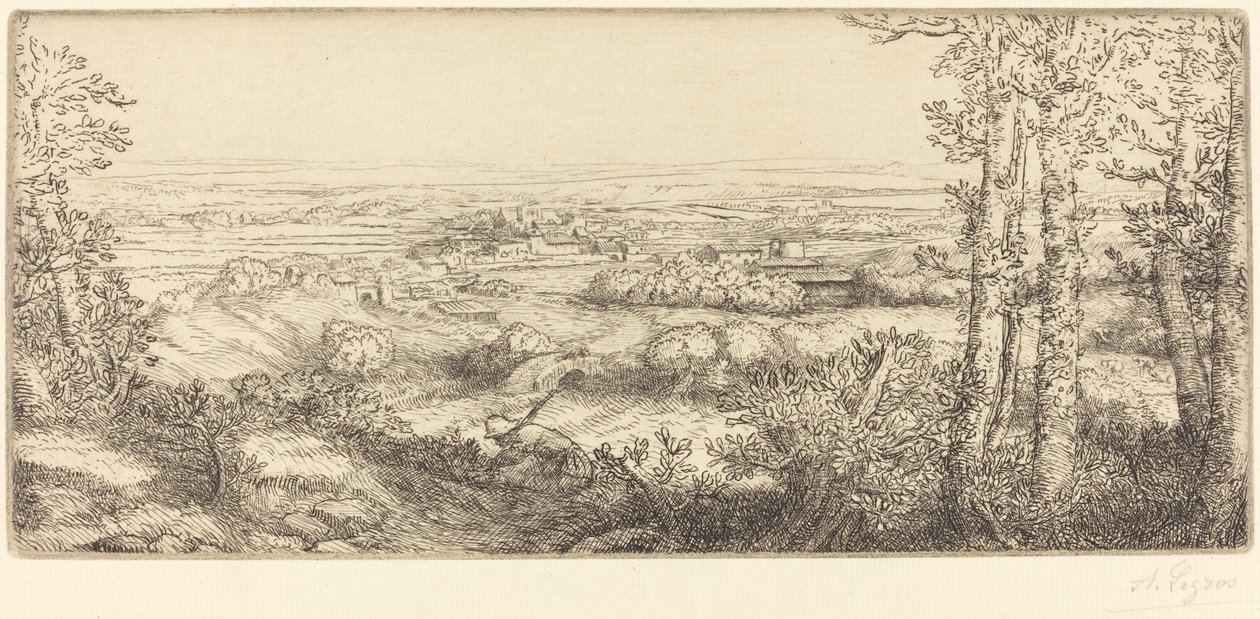 Vale na Borgonha de Alphonse Legros