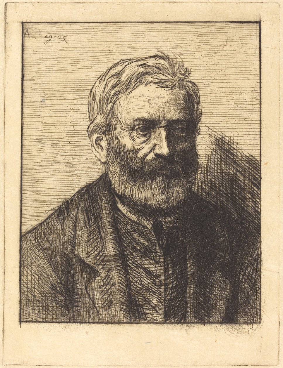 Victor Hugo, 1º prato de Alphonse Legros