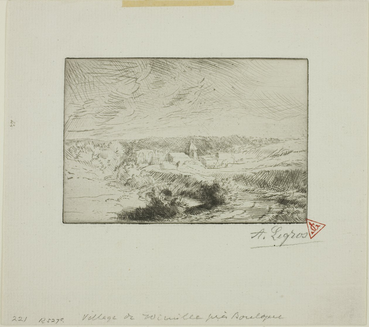 Aldeia de Wimille, perto de Boulogne de Alphonse Legros