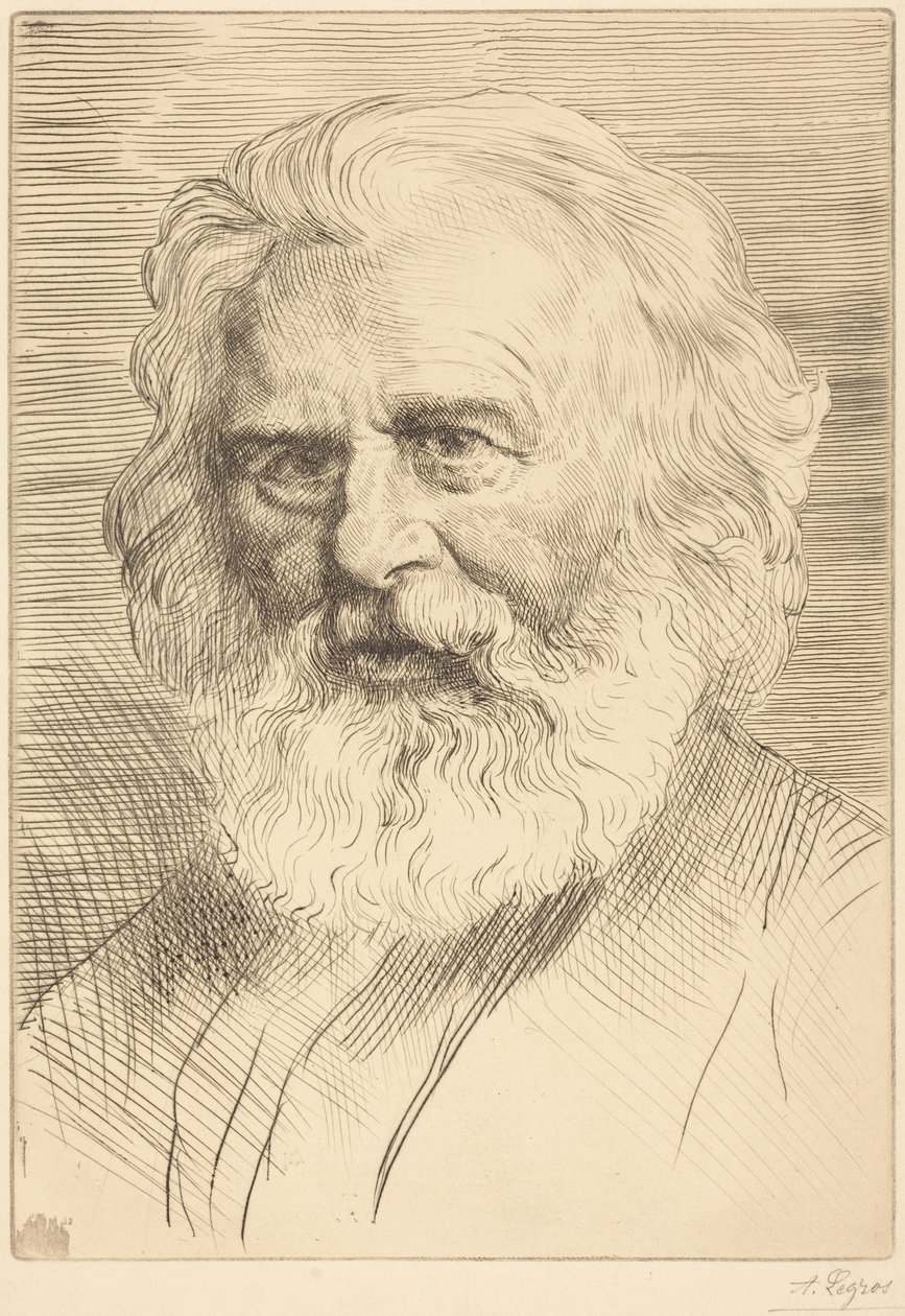 W.H. Longfellow, 1.ª gravura de Alphonse Legros