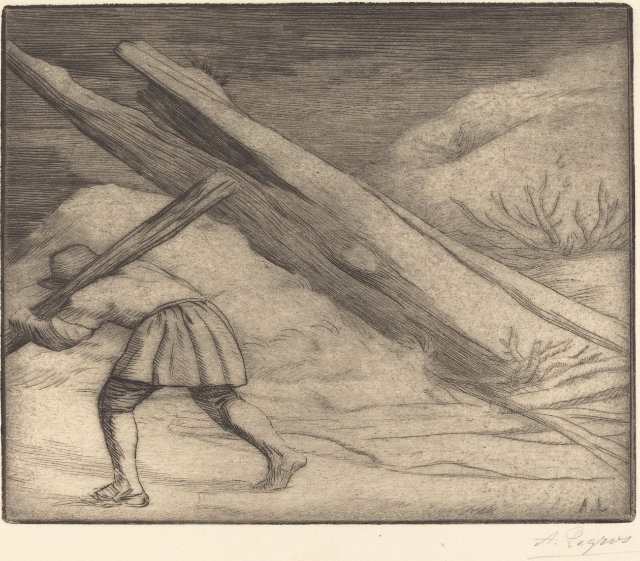 Inverno, 1º prato de Alphonse Legros