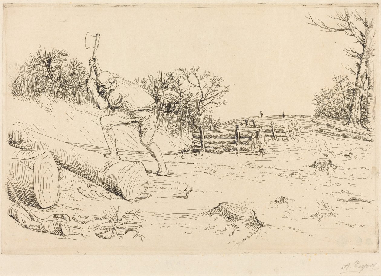 O lenhador de Alphonse Legros
