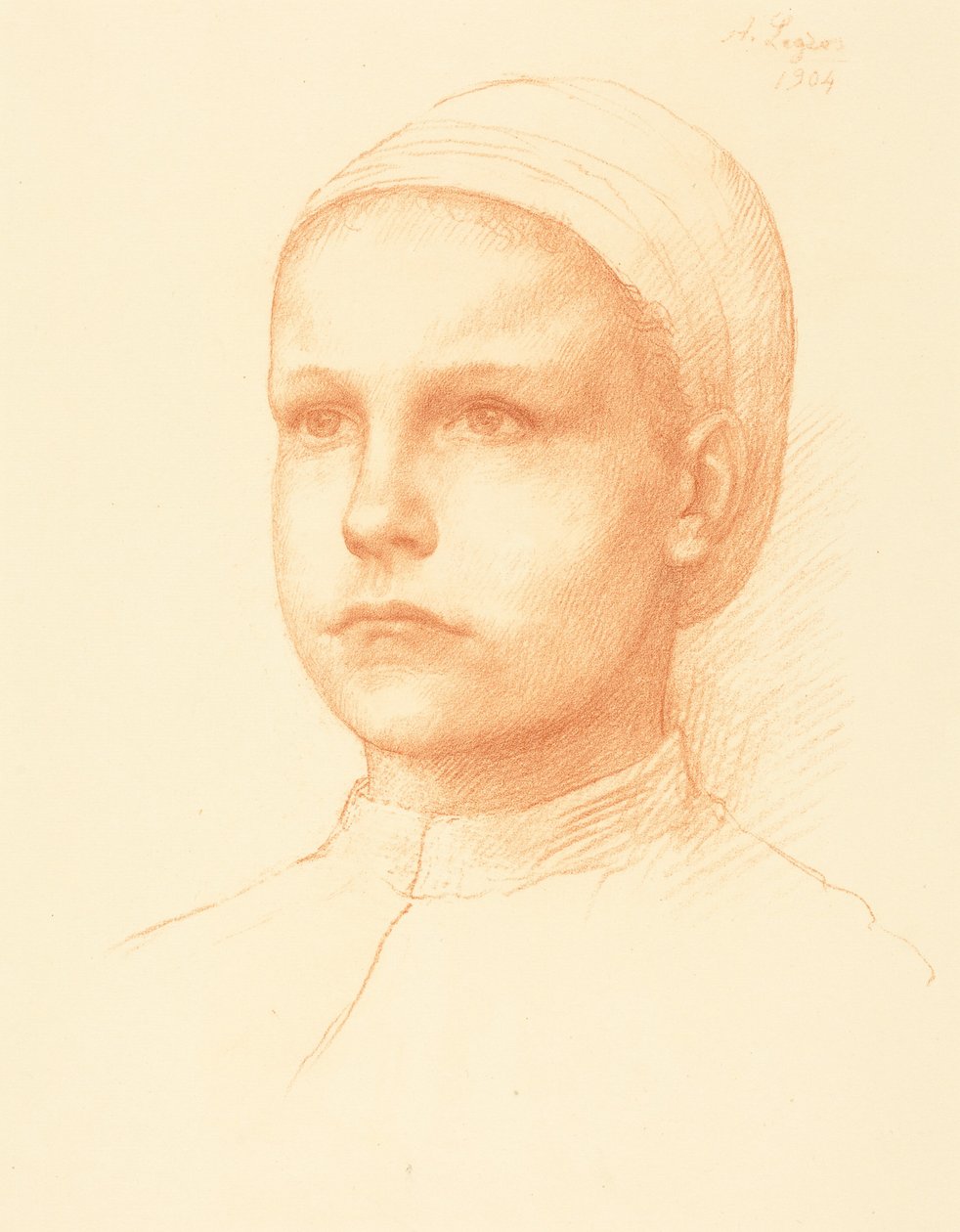 Young Peasant (Jovem camponesa) de Alphonse Legros