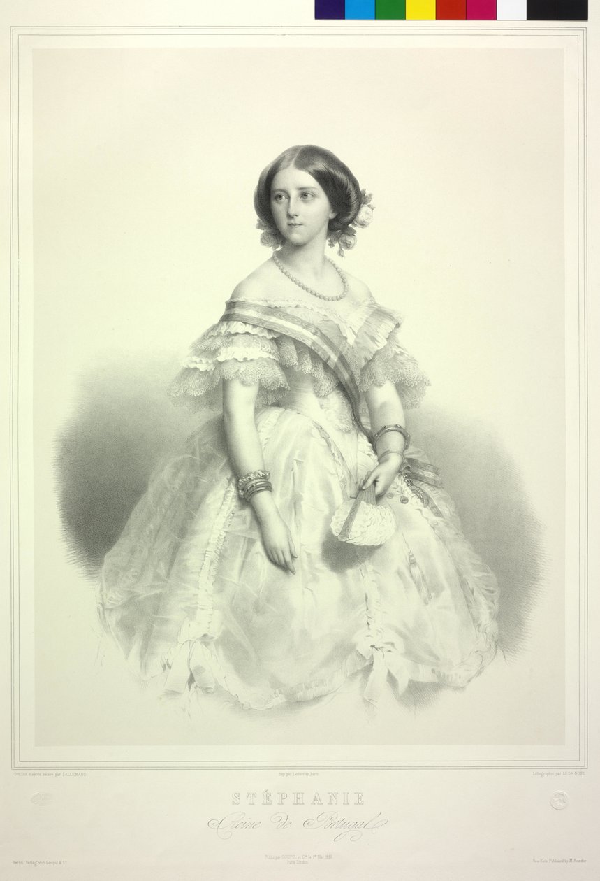Stephanie Friederike da Casa de Hohenzollern-Sigmaringen de Alphonse Leon Noel