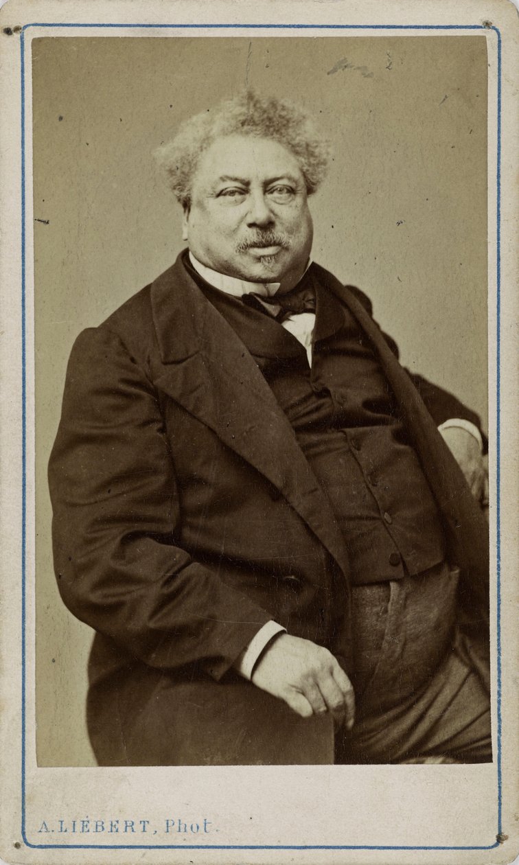 O autor Alexandre Dumas pai 1802-1870, 1870. de Alphonse Liebert