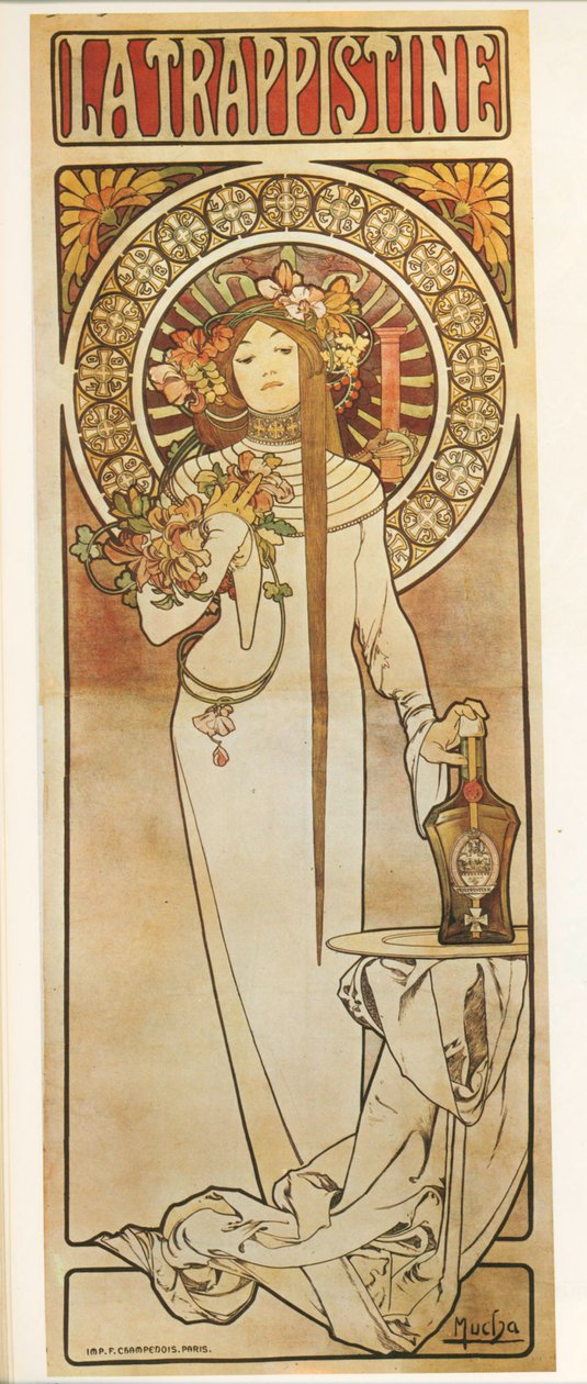 Alphonse Mucha: La Trappistine ... (litografia) de Alphonse Marie Mucha