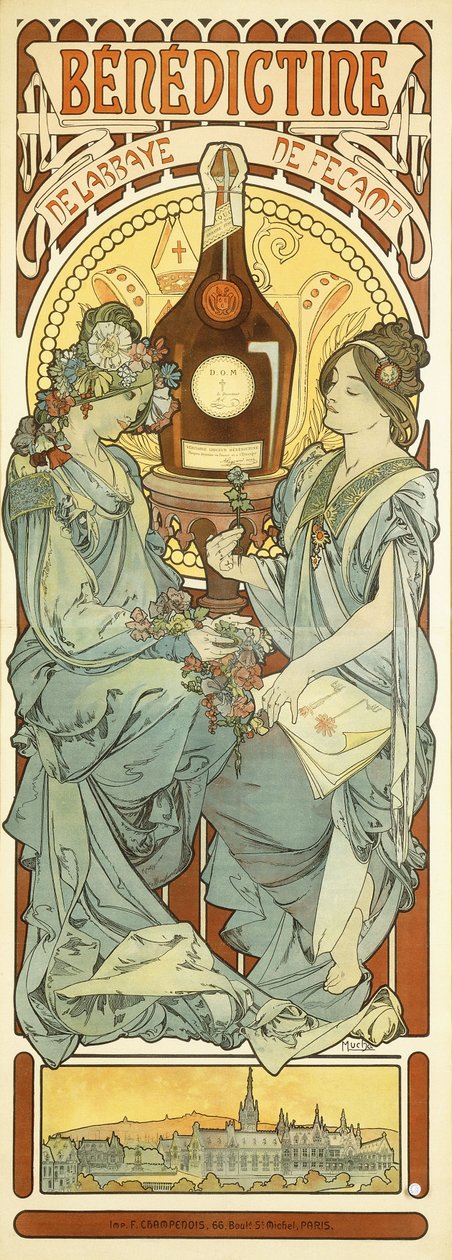 Beneditino, 1898 de Alphonse Mucha