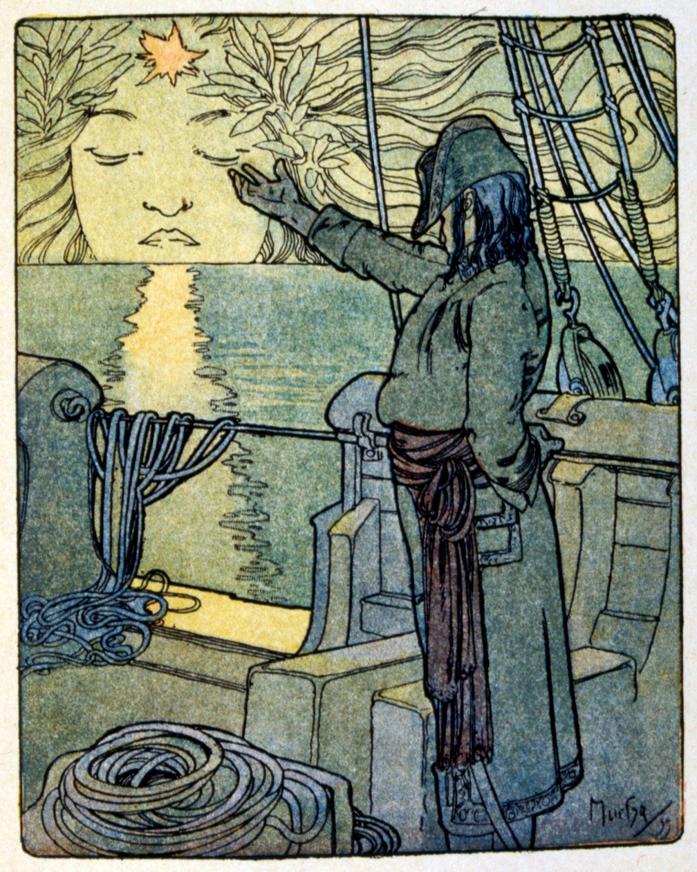 Ilustração por alphonse Mucha para o livro 
