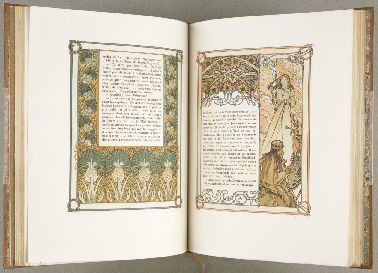 Ilustrações de &39;Ilsee, Princesa de Tripoli&39; de Alphonse Mucha