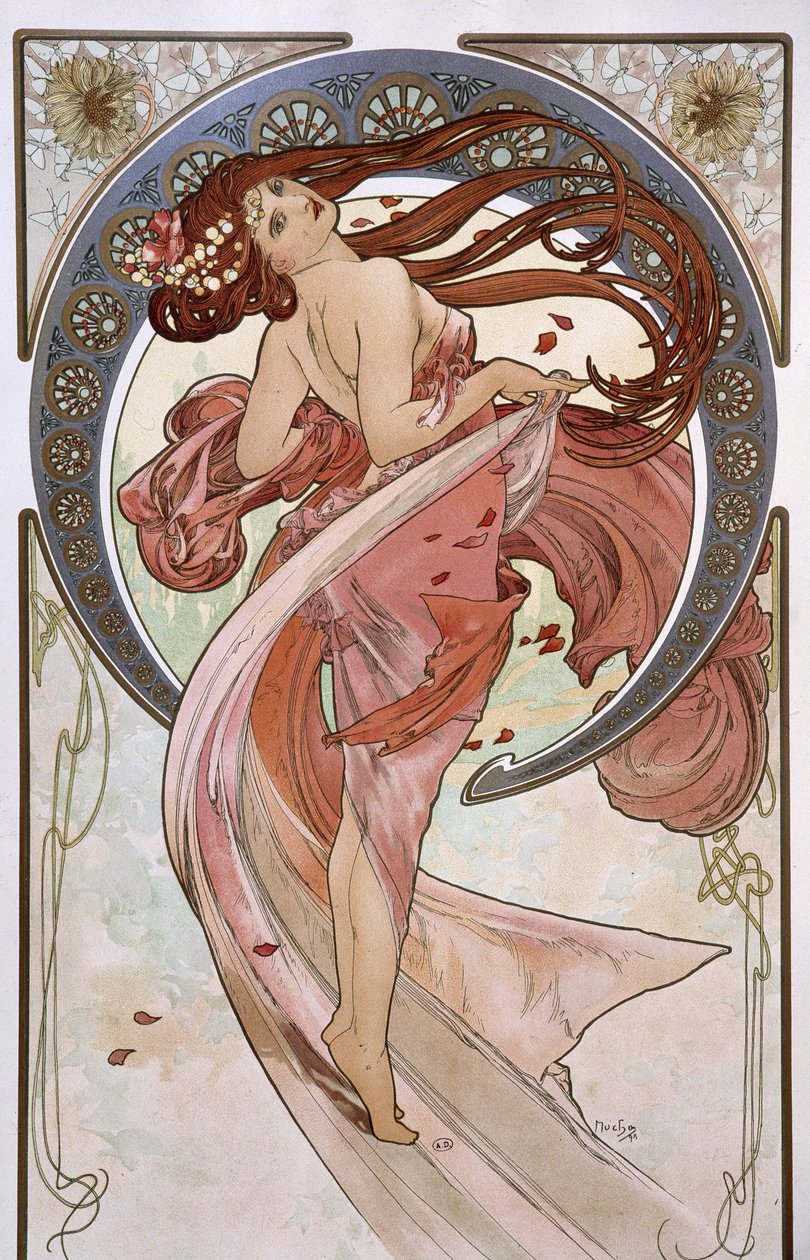 A Dança - por Mucha de Alphonse Mucha