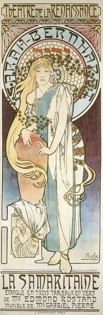 O samaritano, 1897 de Alphonse Mucha