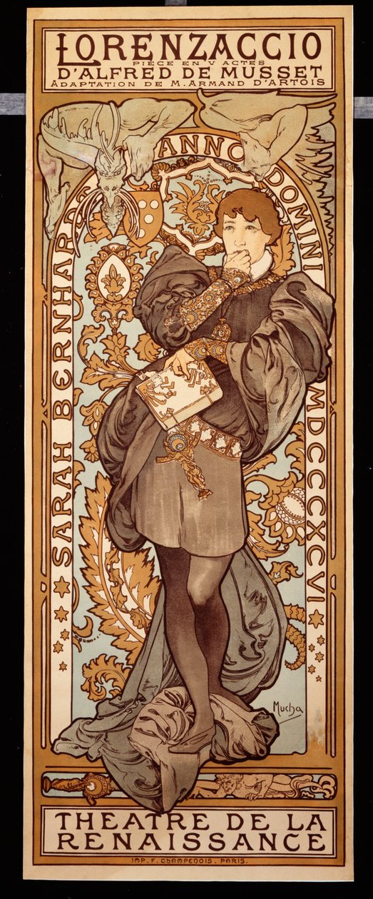 Lorenzaccio, 1896 de Alphonse Mucha