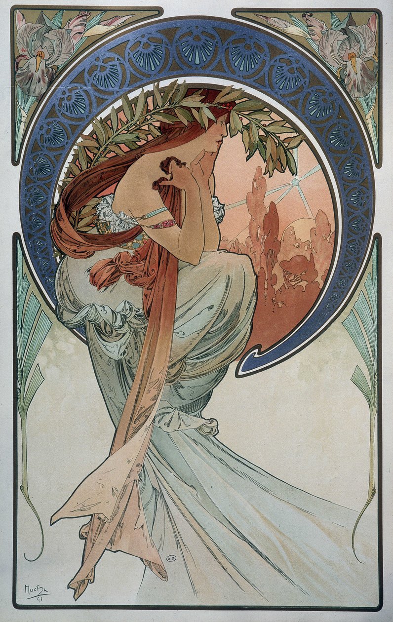 Poesia - por Mucha de Alphonse Mucha