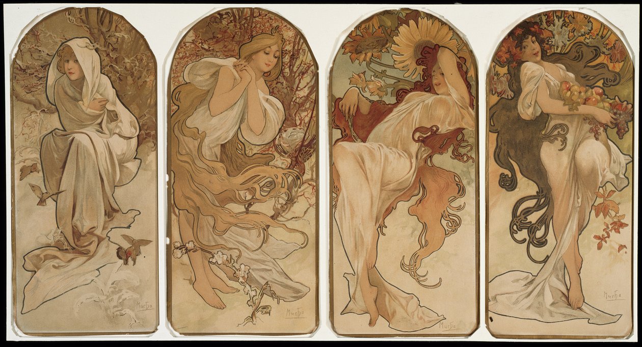 As estações de Alphonse Marie Mucha