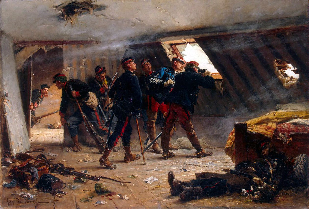 Cena da Guerra Franco-Prussiana, 1875. de Alphonse Marie Neuville de