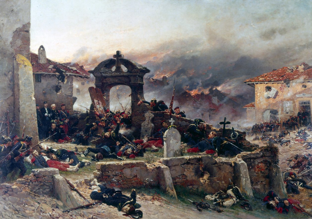 Um Neuville, o cemitério de Saint-Privat de Alphonse Marie de Neuville