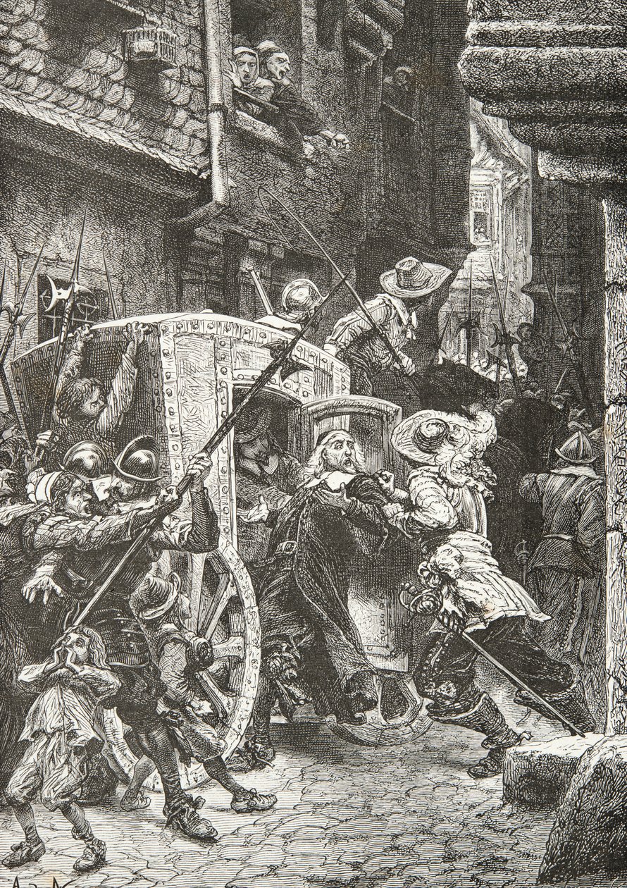 Detenção de Pierre Broussel durante a fisga de Alphonse Marie de Neuville