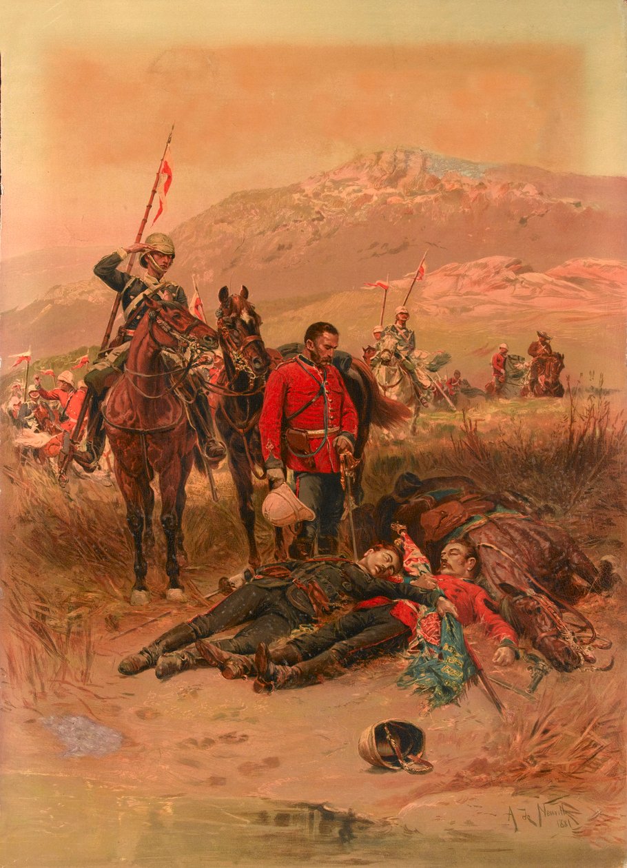 Último Sono dos Bravos, Isandlwana, Guerra Zulu de Alphonse Marie de Neuville