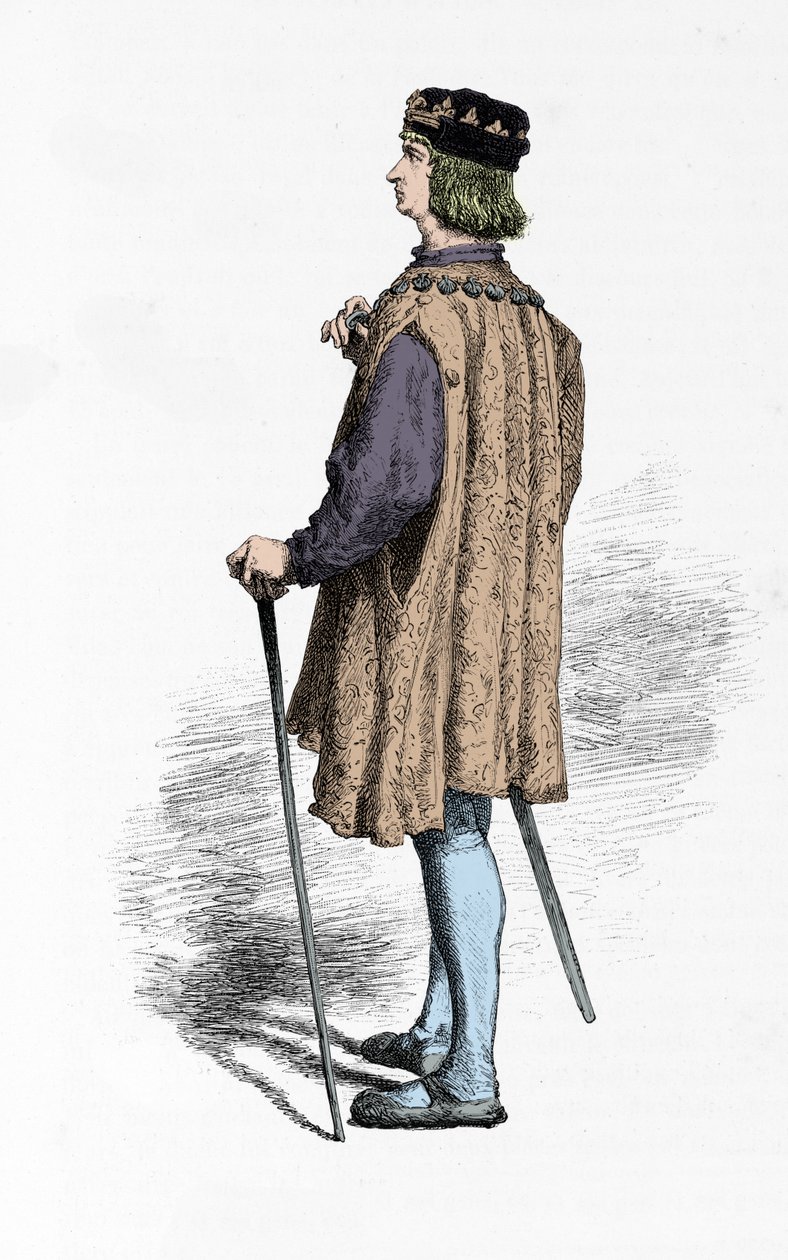 Retrato do Rei Luís 12 (Gravura) de Alphonse Marie de Neuville