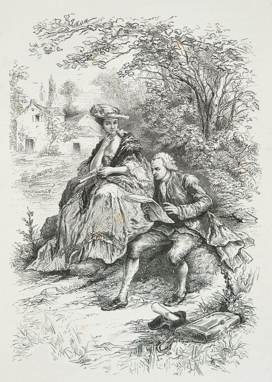 Rousseau na companhia de Madame Louise d