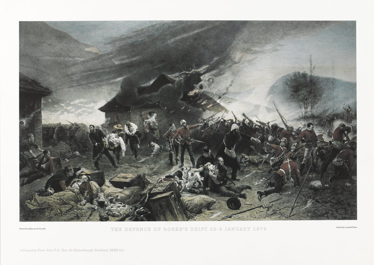 A defesa da deriva de Rorke, 22 de janeiro de 1879 de Alphonse Marie de Neuville