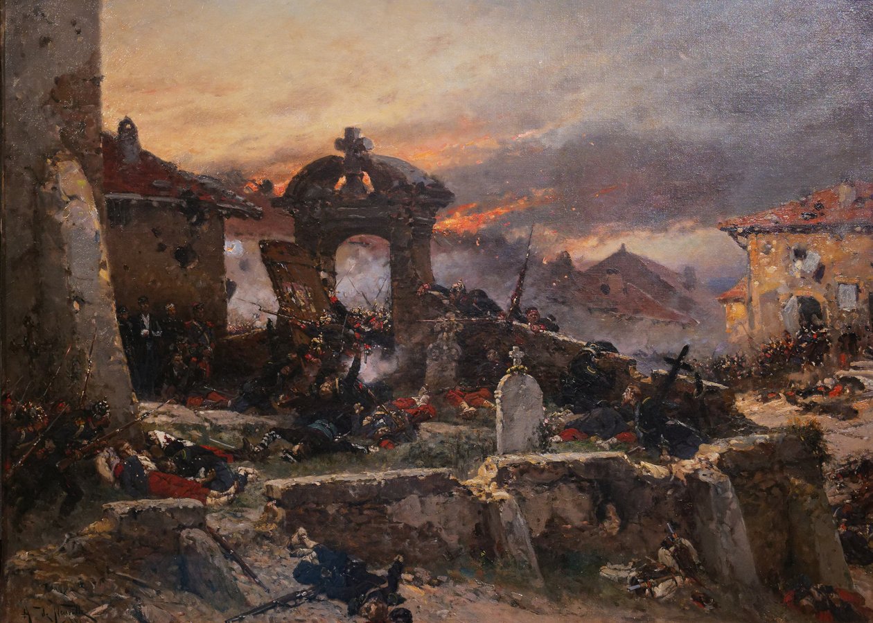 O cemitério de Saint-Privat, 18 de agosto de 1870, 1881 de Alphonse Marie de Neuville