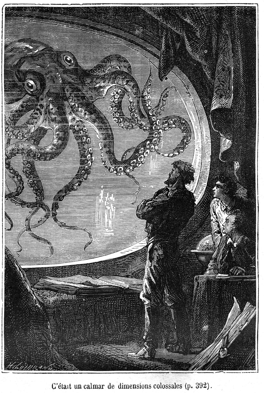 "Vinte mil léguas debaixo dos mares" de Alphonse Marie de Neuville