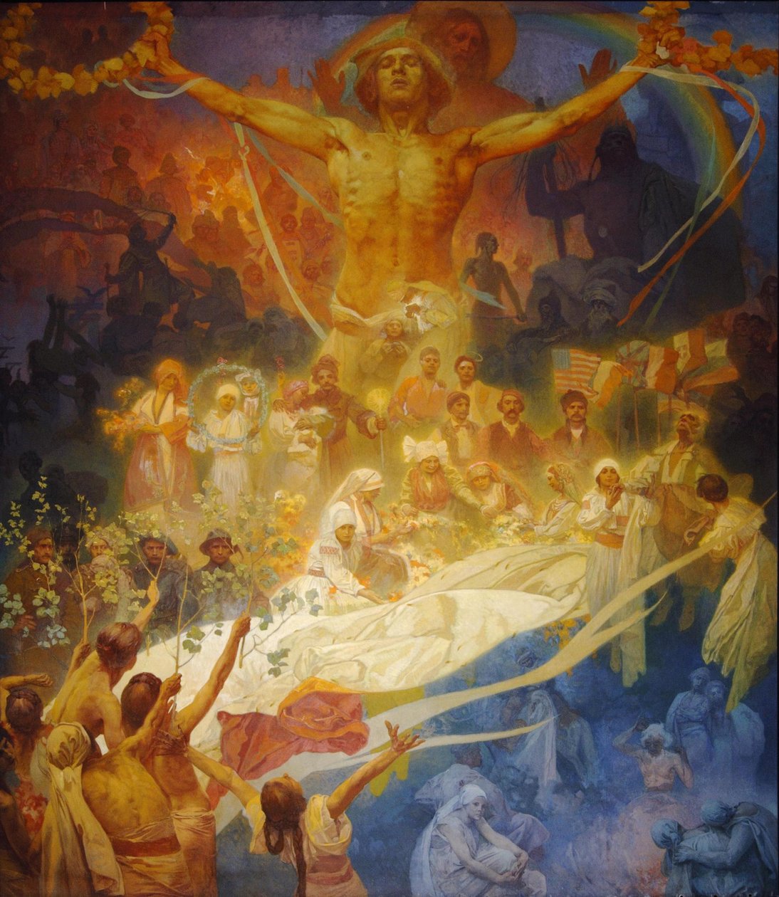 Apoteose dos eslavos. Eslavos pela humanidade, 1926 de Alphonse Mucha