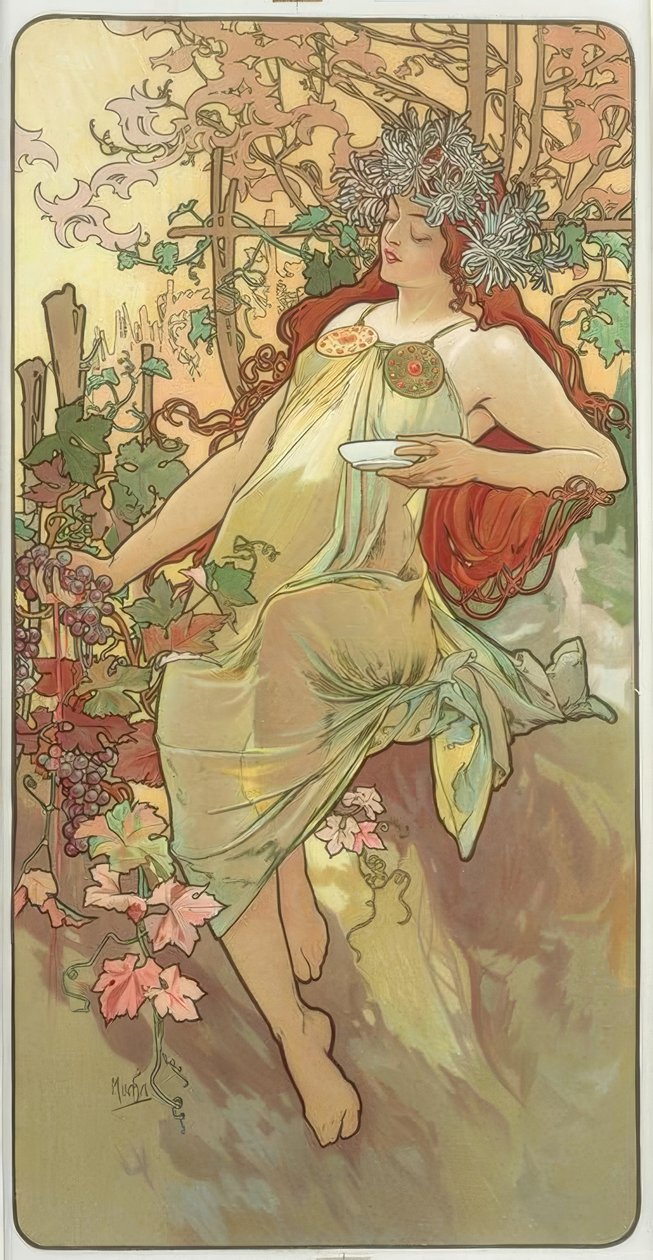 cair de Alphonse Mucha