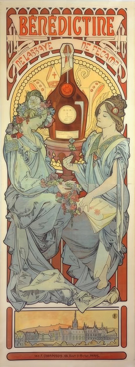beneditino de Alphonse Mucha