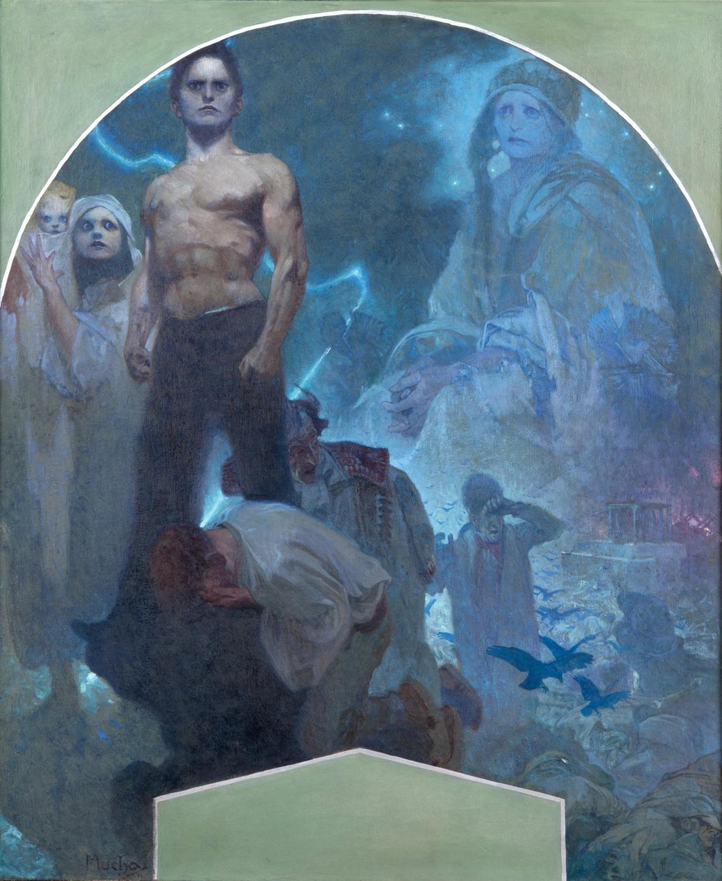 Pela própria força II, 1911 de Alphonse Mucha