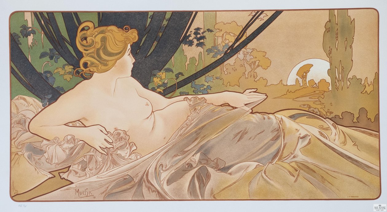 Amanhecer, 1899. de Alphonse Mucha