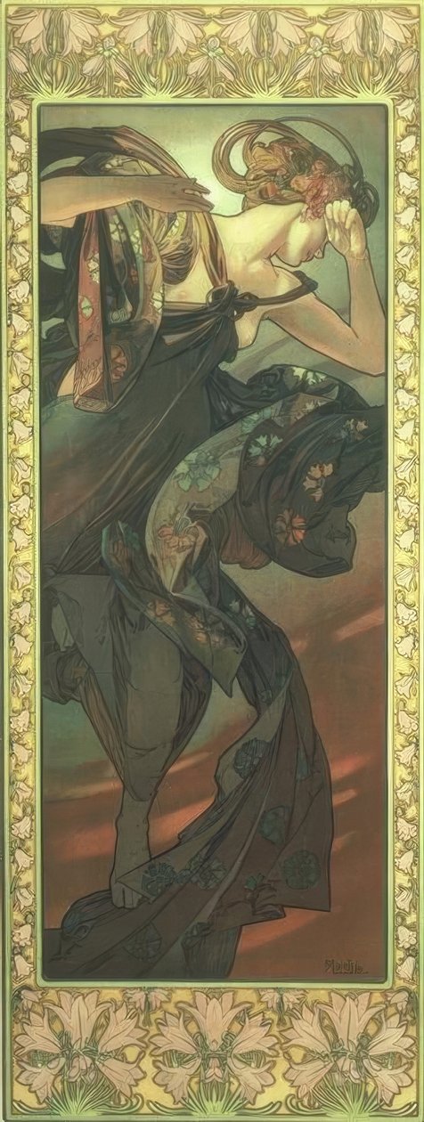 A estrela da noite de Alphonse Mucha
