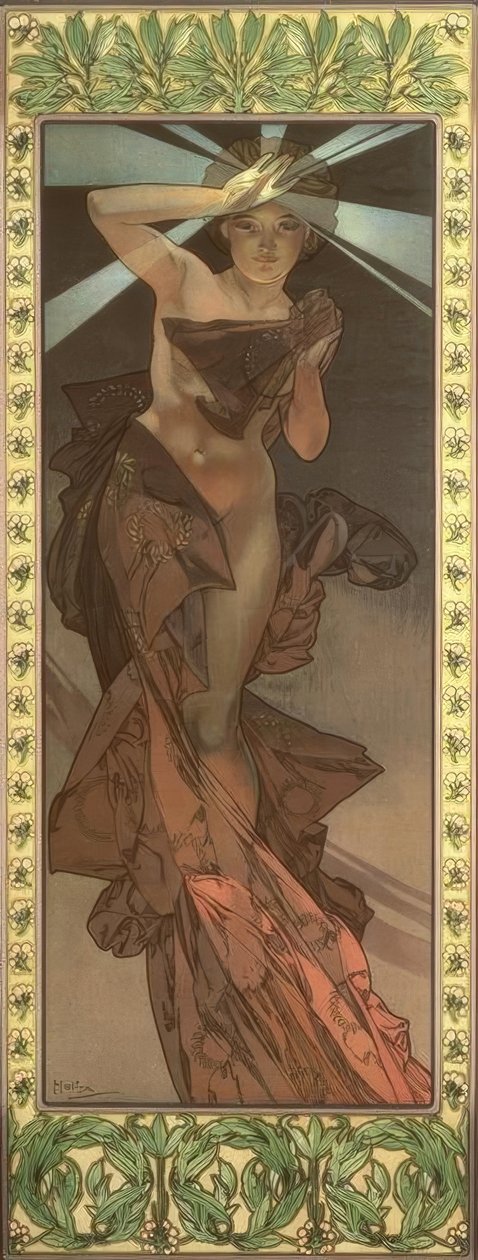 A estrela da manhã de Alphonse Mucha