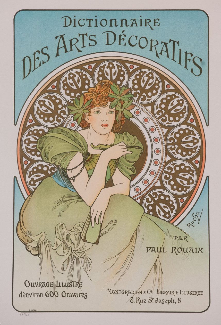 Dicionário de Artes Decorativas, 1902. de Alphonse Mucha
