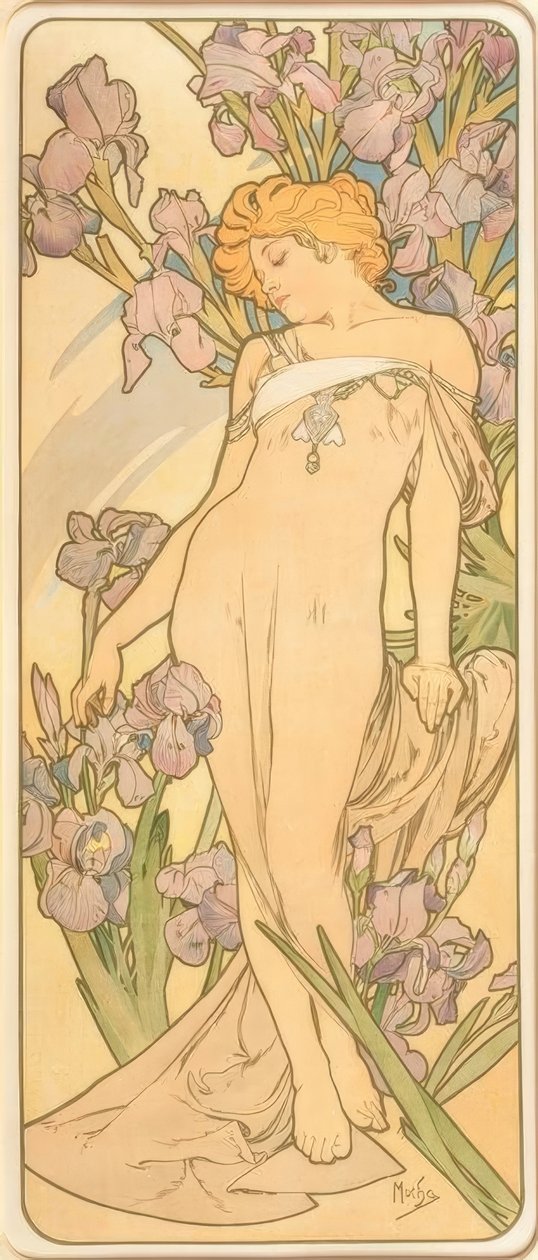 A íris de Alphonse Mucha