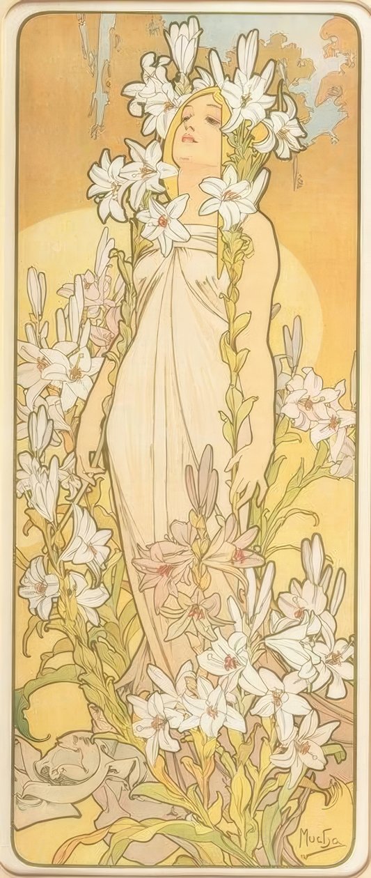 O lírio de Alphonse Mucha