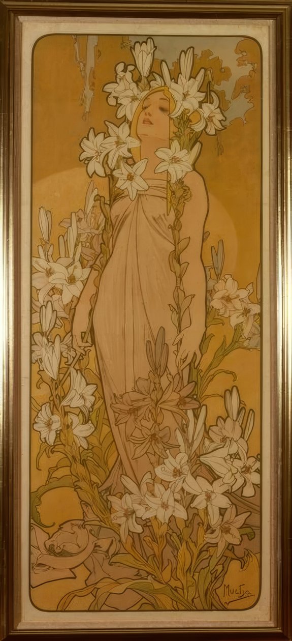 O lírio de Alphonse Mucha