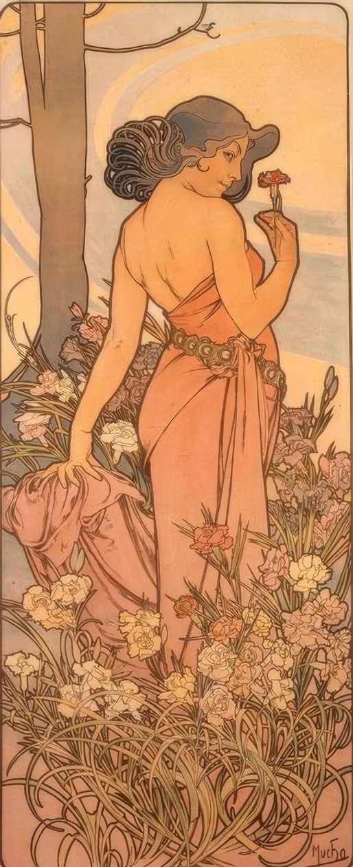 O cravo de Alphonse Mucha