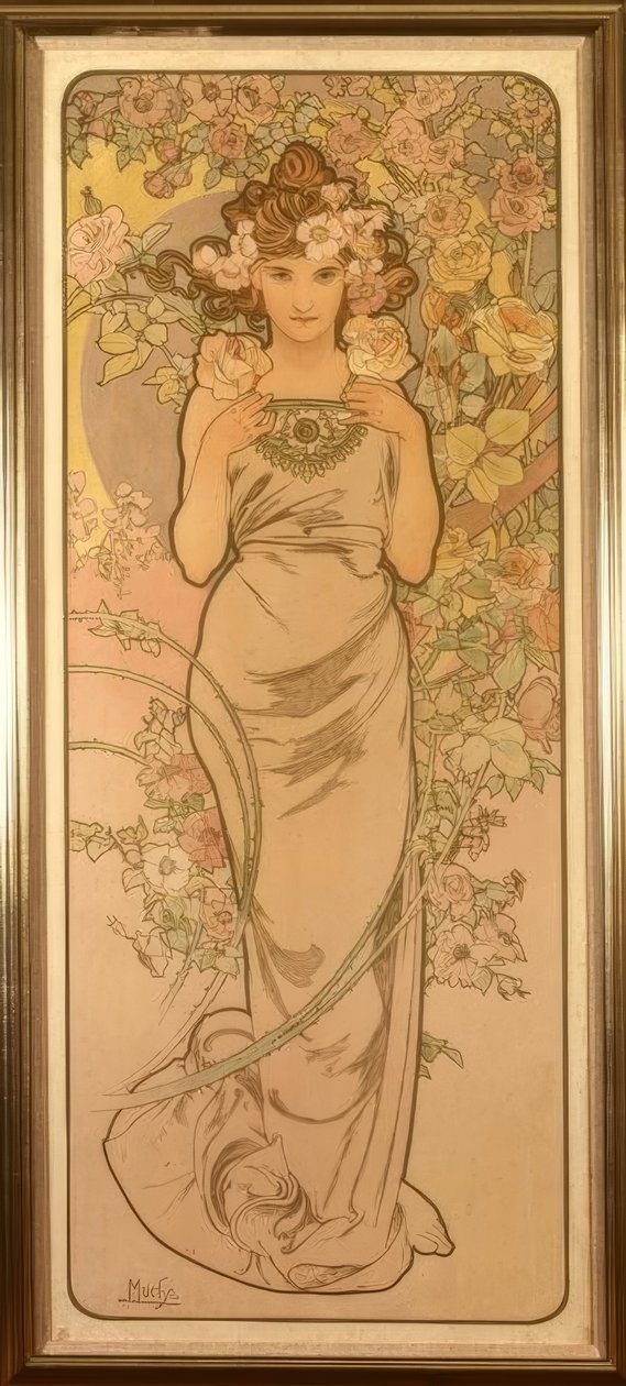 A rosa de Alphonse Mucha