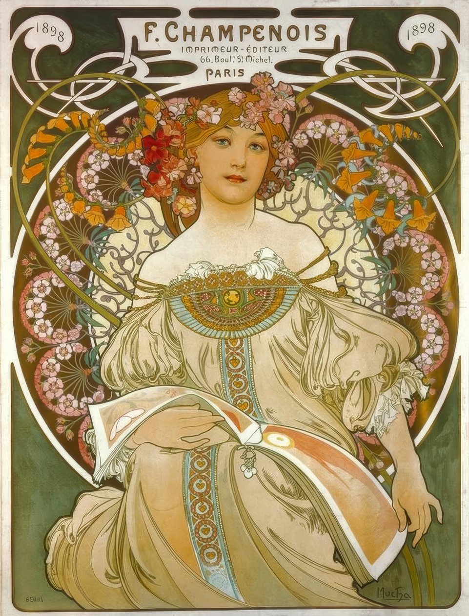 F. Champenois - Impressora - Editora (..) de Alphonse Mucha