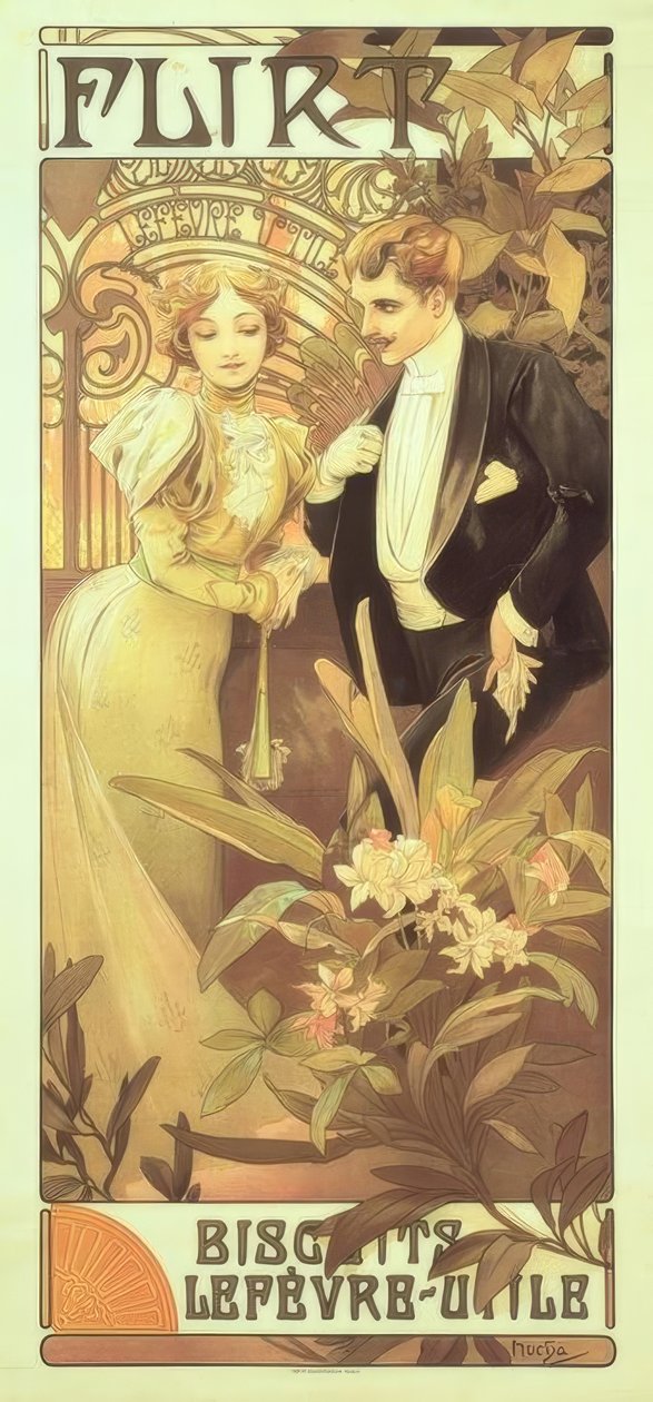 Flerte de Alphonse Mucha