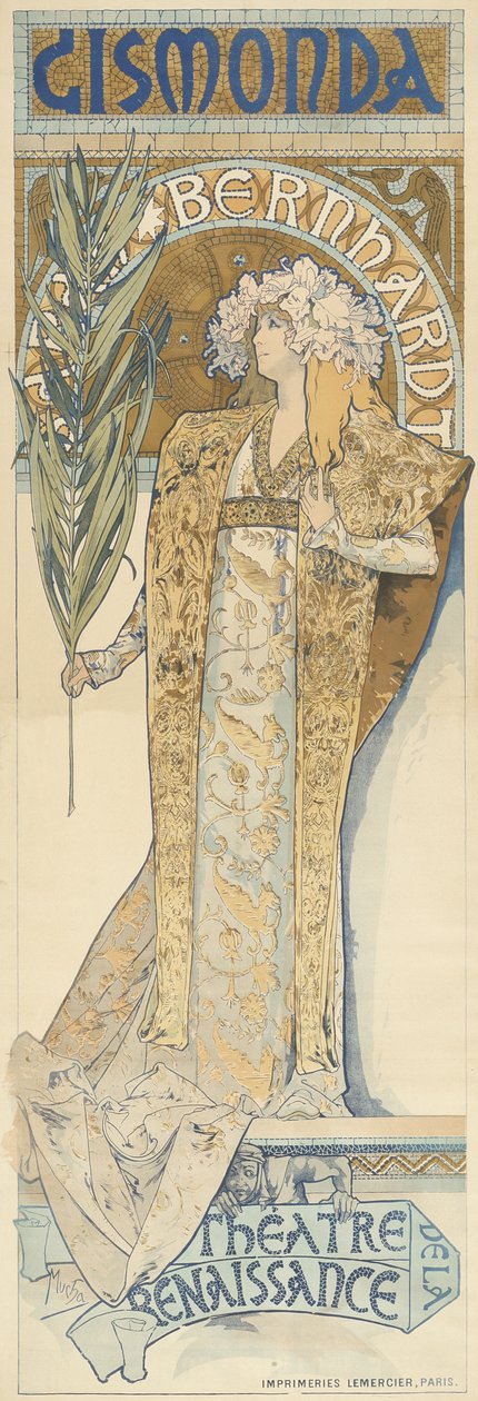 Gismonda, 1894-95 de Alphonse Mucha