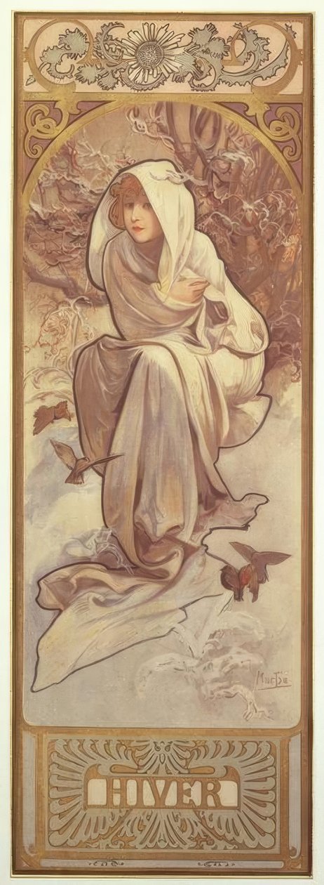 Inverno de Alphonse Mucha