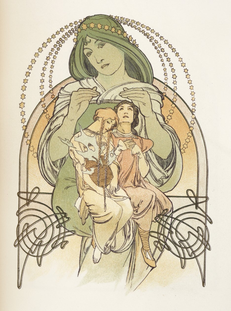 Ilustração de Ilsee, Princesa de Trípoli, 1897 de Alphonse Mucha